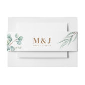 Bandeau De Faire-part Bande de ventre Eucalyptus Faire-part de mariage (Devant Example)