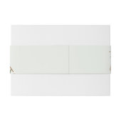 Bandeau De Faire-part bande de ventre géométrique florale (Dos exemple)