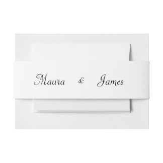 Bandeau De Faire-part Bande de ventre Invitation Fleur Rose