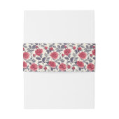 Bandeau De Faire-part Bande de ventre Invitation Rose (Dos Example)