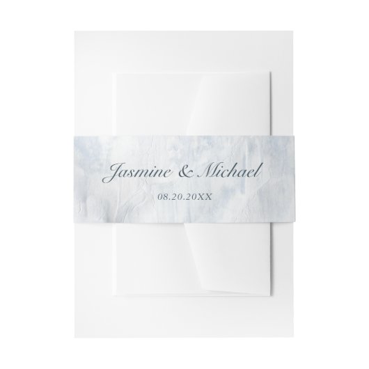 Bandeau De Faire-part bande de ventre mariage pastel rustique (Devant example)