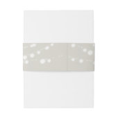 Bandeau De Faire-part Bande de ventre Mariage Rustique (Dos Example)