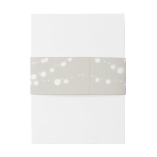 Bandeau De Faire-part Bande de ventre Mariage Rustique (Dos Example)