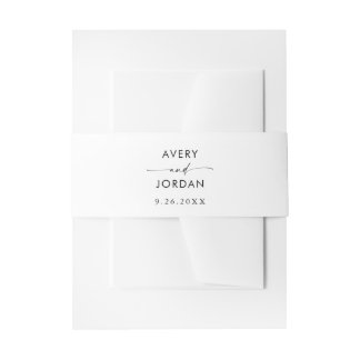 Bandeau De Faire-part Bande de ventre minimaliste moderne