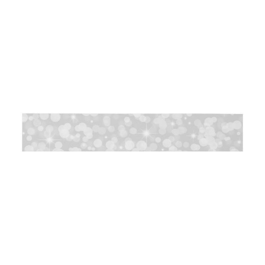 Bandeau De Faire-part Bande de ventre Motif en argent (Plat)