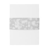 Bandeau De Faire-part Bande de ventre Motif en argent (Dos Example)