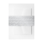 Bandeau De Faire-part Bande de ventre Motif en argent (Devant example)