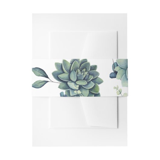 Bandeau De Faire-part Bande de ventre succulente (Devant example)