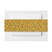 Bandeau De Faire-part Bande de ventre texturée or stylée pour invitation (Devant Example)