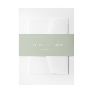 Bandeau De Faire-part bande de ventre verte douce