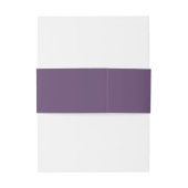Bandeau De Faire-part Bande de ventre violet de Monogramme Faire-part de (Dos Example)