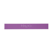 Bandeau De Faire-part Bande de ventre violet solide (Plat)