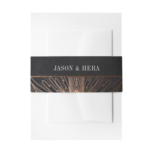 Bandeau De Faire-part Bande dorsale du Nouveau doré (Devant example)