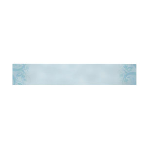 Bandeau De Faire-part Bande florale bleue antique turquoise de ventre de