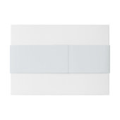 Bandeau De Faire-part Bande mariage bleu poussiéreuse simple (Dos exemple)