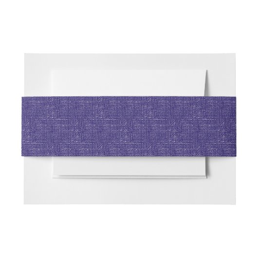 Bandeau De Faire-part Bande mariage en toile bleu violet (Devant Example)