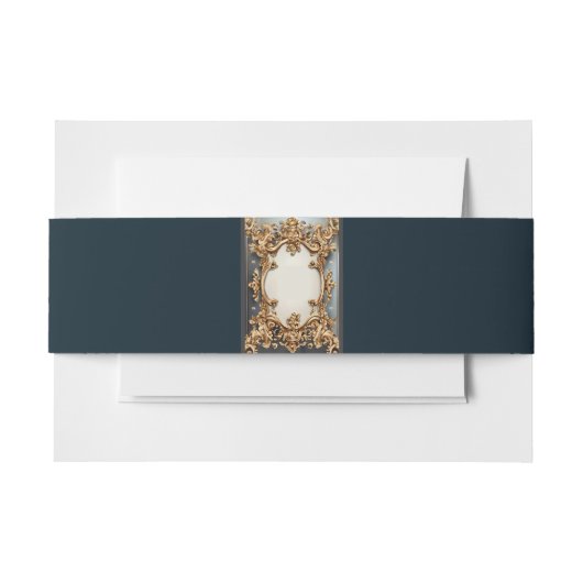 Bandeau De Faire-part Bande ventrale d'invitation à l'opulence baroque (Devant Example)