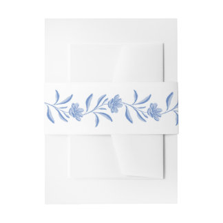Bandeau De Faire-part Bande ventrale d'invitation de mariage à motif flo