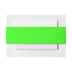 Bandeau De Faire-part Bande ventrale d'invitation vert néon – Personnali