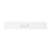 Bandeau De Faire-part Bande ventrale initiale bleue (Plat)