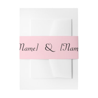 Bandeau De Faire-part Bande ventrale rose