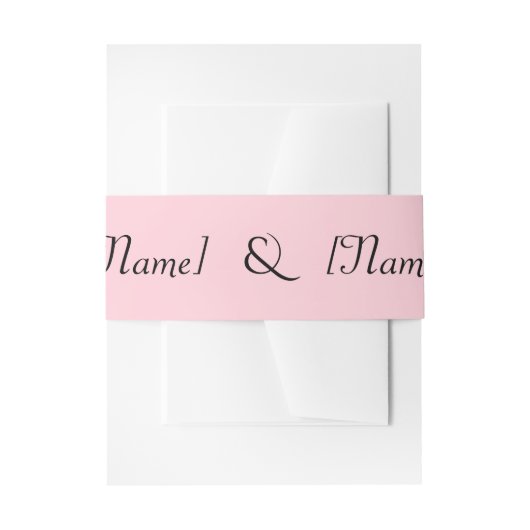 Bandeau De Faire-part Bande ventrale rose (Devant example)