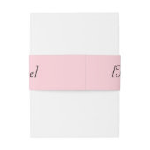 Bandeau De Faire-part Bande ventrale rose (Dos Example)