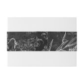 Bandeau De Faire-part Bande ventre Fleur sauvage Goth Glam (Dos exemple)