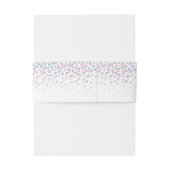 Bandeau De Faire-part Bandeau de mariage en art à points de confettis bl (Dos Example)