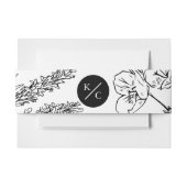 Bandeau De Faire-part Bandeau ventral de fleur sauvage élégant (Devant Example)