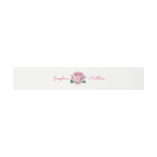 Bandeau De Faire-part Bandes de Faire-part de mariage rose (Plat)