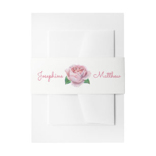 Bandeau De Faire-part Bandes de Faire-part de mariage rose