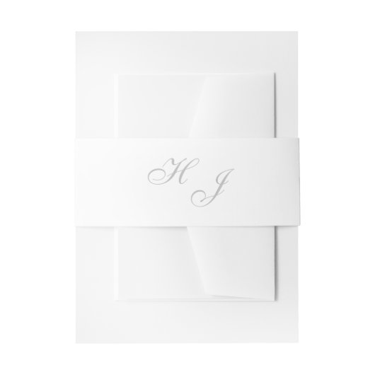 Bandeau De Faire-part Bandes de ventre de "initiales" (Devant example)