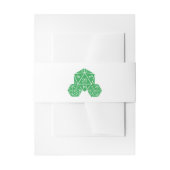 Bandeau De Faire-part Bandes de ventre Mariage D20 Dice Vert (Devant example)