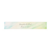 Bandeau De Faire-part Bandes de ventre Mariage d'aquarelle tropicale (Plat)