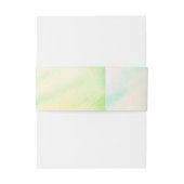 Bandeau De Faire-part Bandes de ventre Mariage d'aquarelle tropicale (Dos Example)