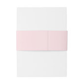 Bandeau De Faire-part Bandes de ventre rose pâle (Dos Example)