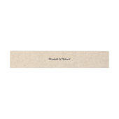 Bandeau De Faire-part Bandes de ventre rustique en papier Kraft (Plat)