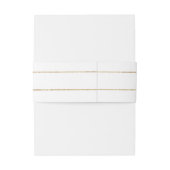 Bandeau De Faire-part Bandes d'or (Dos Example)