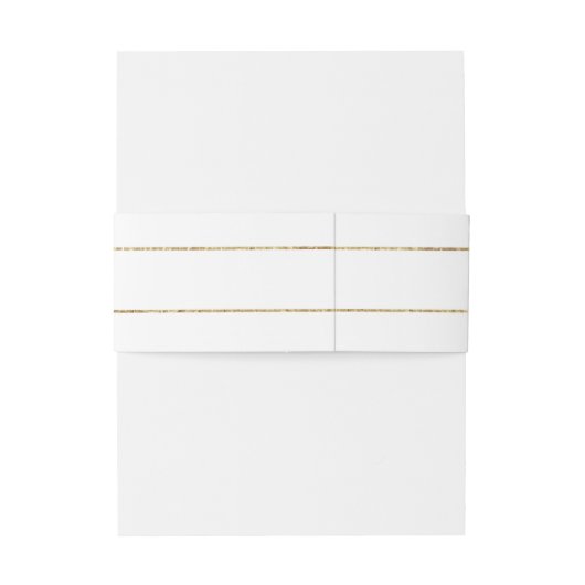 Bandeau De Faire-part Bandes d'or (Dos Example)