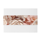 Bandeau De Faire-part bandes du ventre floral (Dos exemple)