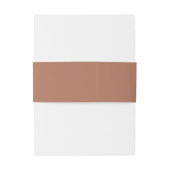 Bandeau De Faire-part Bandes du ventre Mariage Brown d'automne (Dos Example)