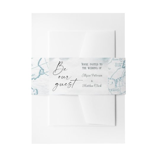 Bandeau De Faire-part Bandes du ventre nautique (Devant example)