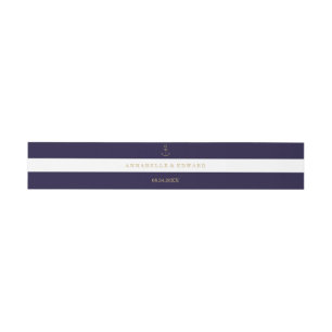 Bandeau De Faire-part Bandes nautiques modernes mariage Bande Belly