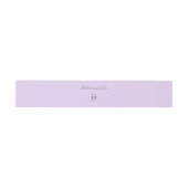 Bandeau De Faire-part Bandes ventrales Mariage Lilac simples (Plat)