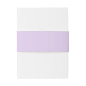 Bandeau De Faire-part Bandes ventrales Mariage Lilac simples (Dos Example)