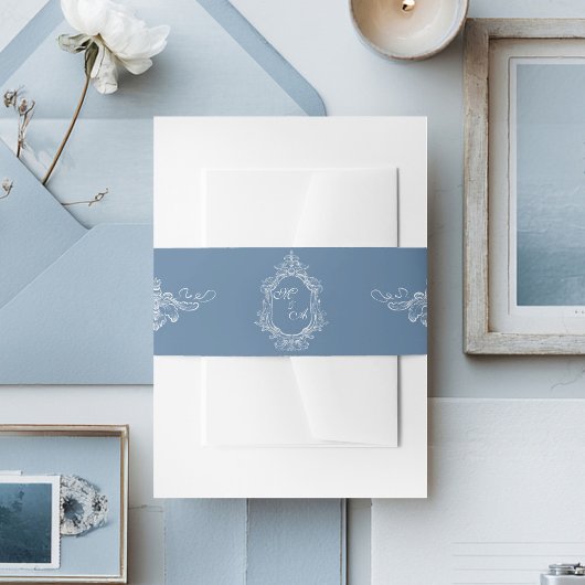 Bandeau De Faire-part Baroque Vintage Damask Wedding