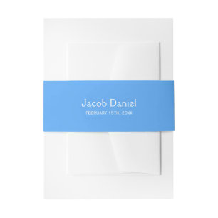 Bandeau De Faire-part Barre bleue Mitzvah