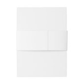 Bandeau De Faire-part Beach Seashells Coeur Mariage blanc moderne (Dos Example)