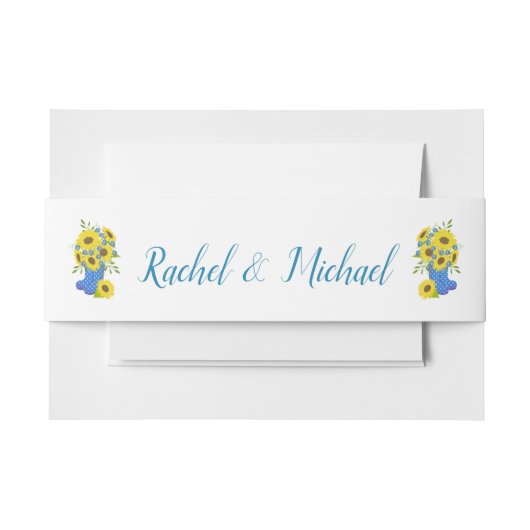 Bandeau De Faire-part Beau écran de tournesol (Devant Example)